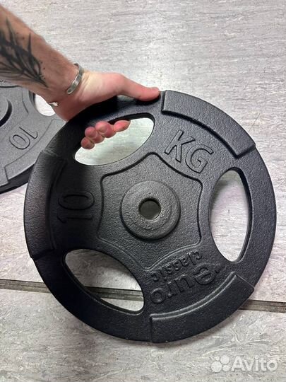 Диск чугунный Euro classic 10кг 26мм