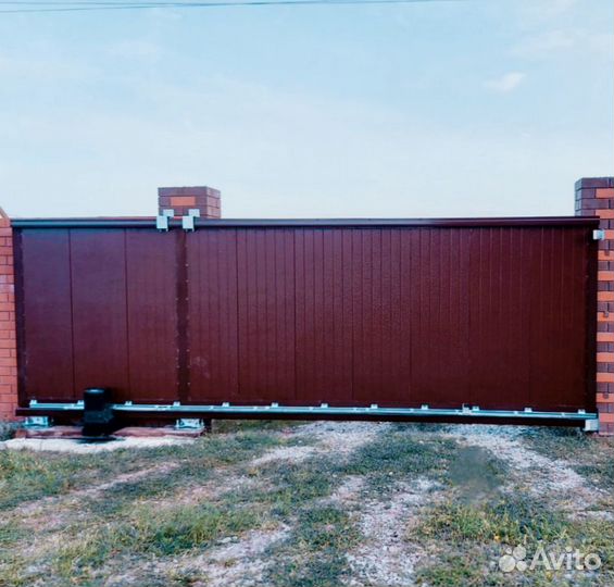 Откатные ворота под ключ