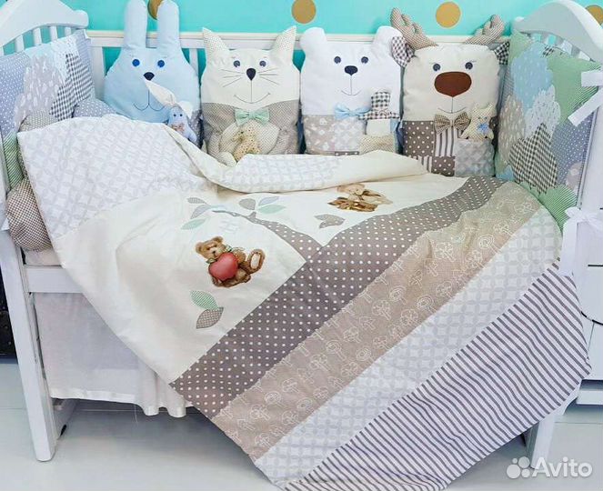 Бортики в детскую кроватку новые