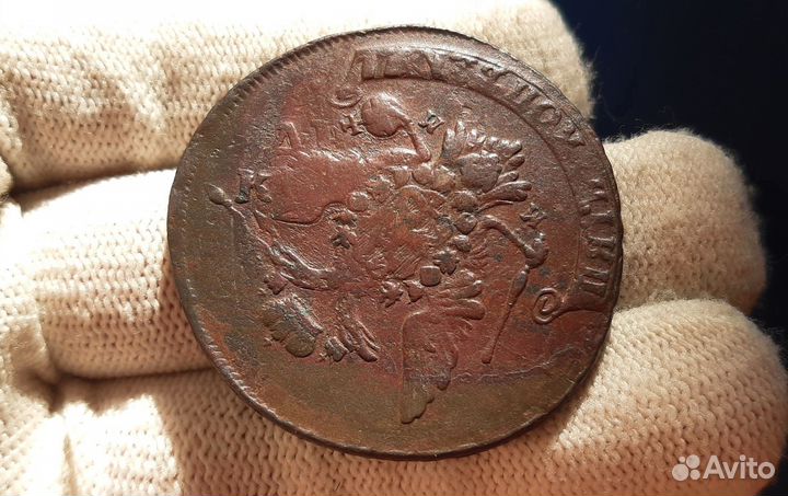 5 копеек 1763 перечекан 10 копеек 1762 люкс