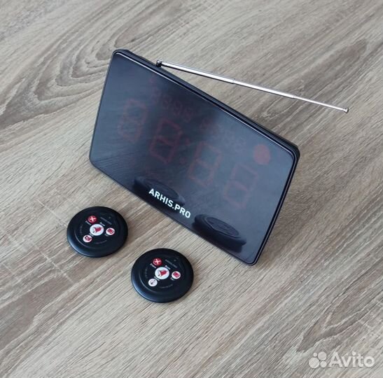 Табло отображения вызова на русском, кнопка вызова