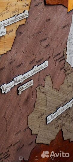 Карта Чеченская Республика Грозный подарок сувенир