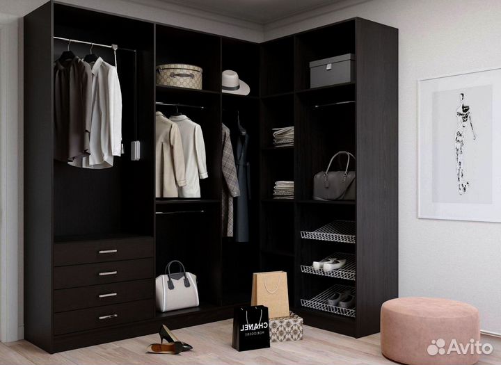 Гардеробная на заказ за короткий срок