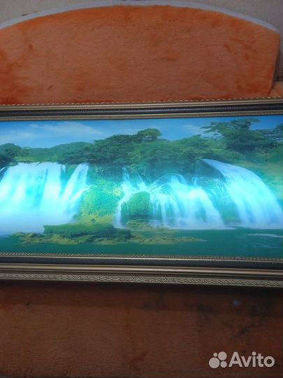 Живая картина водопад 98*48см