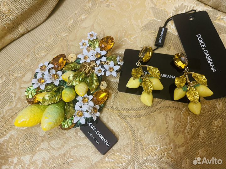 Серьги с лимонами и звездами классные