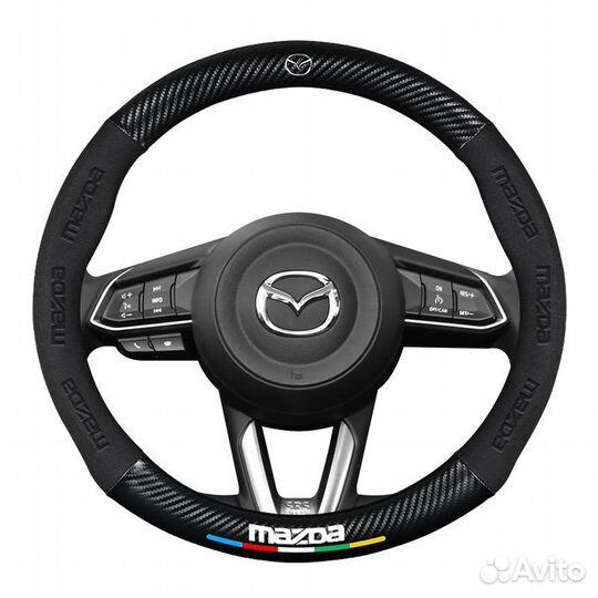 Чехол оплетка на руль Mazda