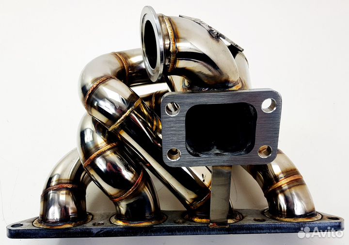 Выпускной коллектор + даунпайп Mitsubishi Lancer E