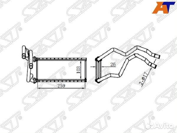 Радиатор отопителя салона toyota sequoia, toyota s