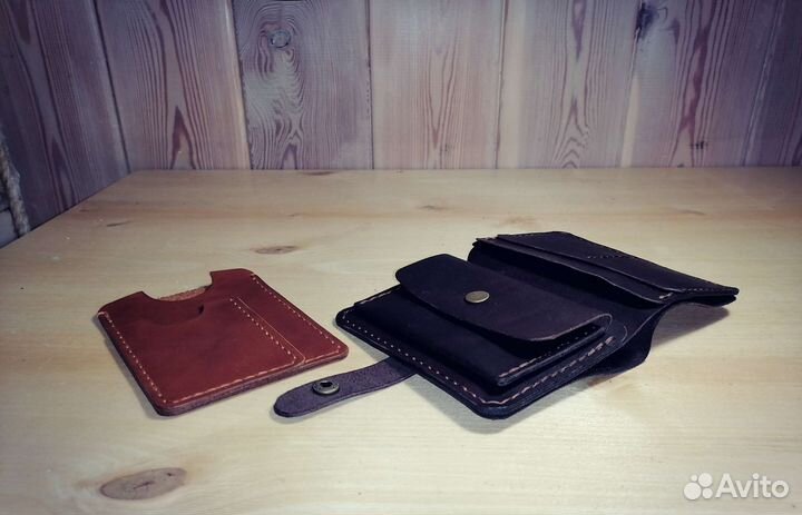 Чехол для автодокументов из натуральной кожи