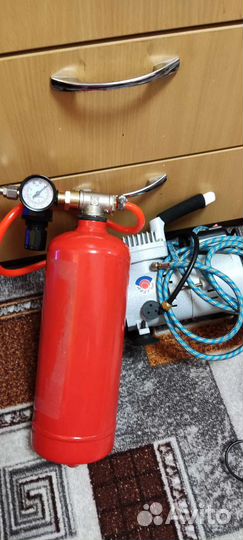 Компрессор б/у с ресивером 2 литра для аэрографа