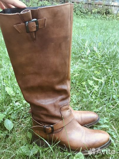 Сапоги кожаные