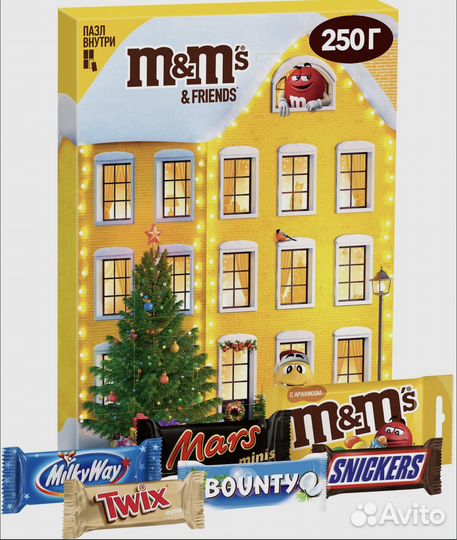 Адвент-календарь M&M's & Friends подарок на нг