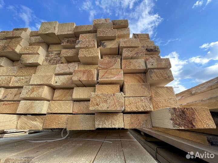 Доска обрезная 40х200х6000