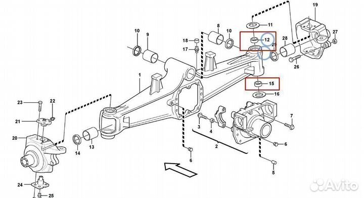 144557 Втулка шкворня опора шкворневая