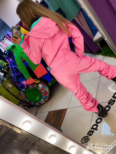 Комбинезон горнолыжный на мембране розовый