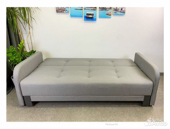 Диван-кровать Поло с подлокотниками Neo Ash