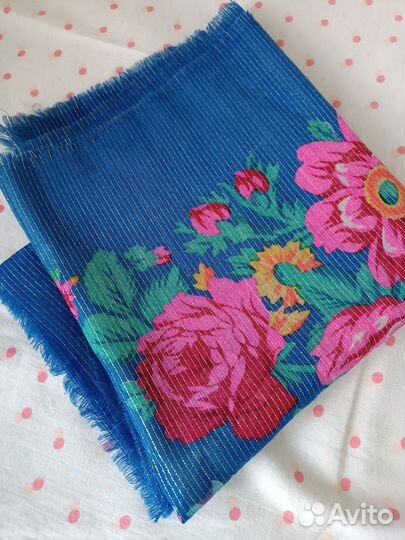 Шелковый платок винтаж