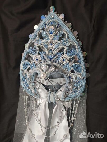 Кокошник для Снегурочки