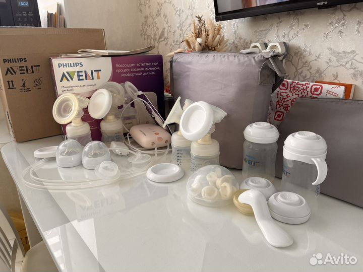 Двойной электронный молокоотсос Philips Avent