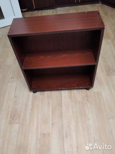 Книжная офисная полка бордовая 64*32*55 см