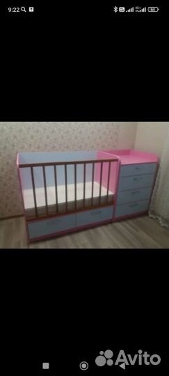 Детская кровать с комодом