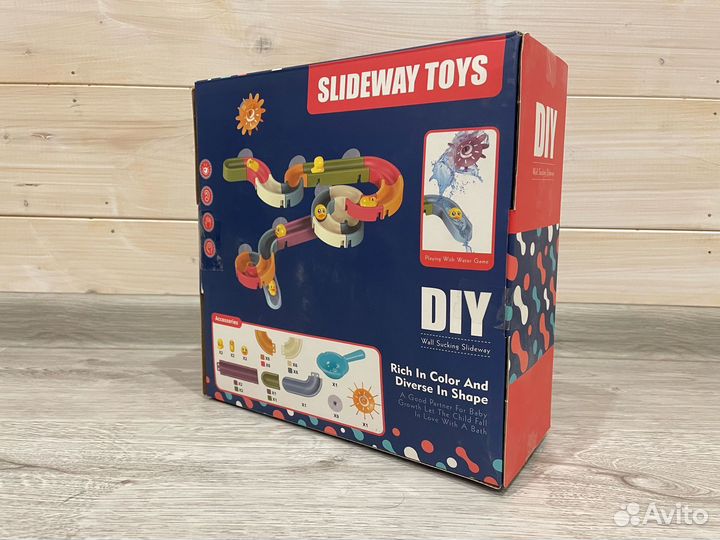 Водяная горка конструктор для ванной 48 деталей