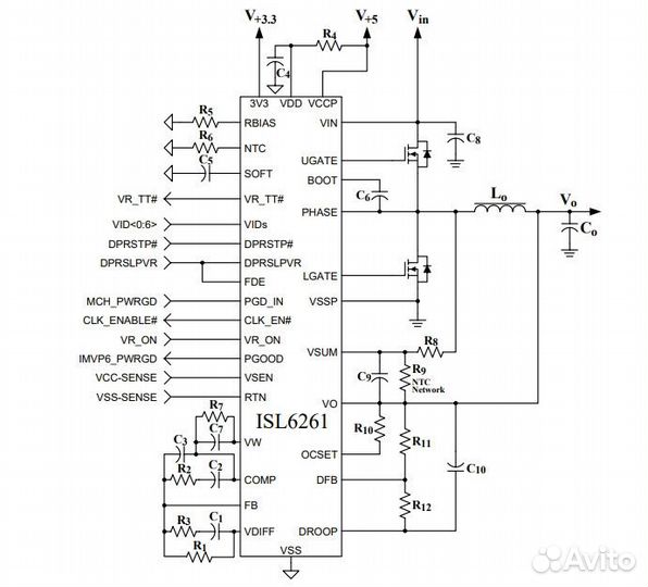 Микросхема ISL6261CRZ