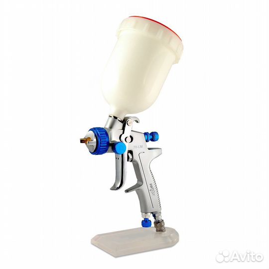 Краскопульт hyvst пневматический с верхним бачком