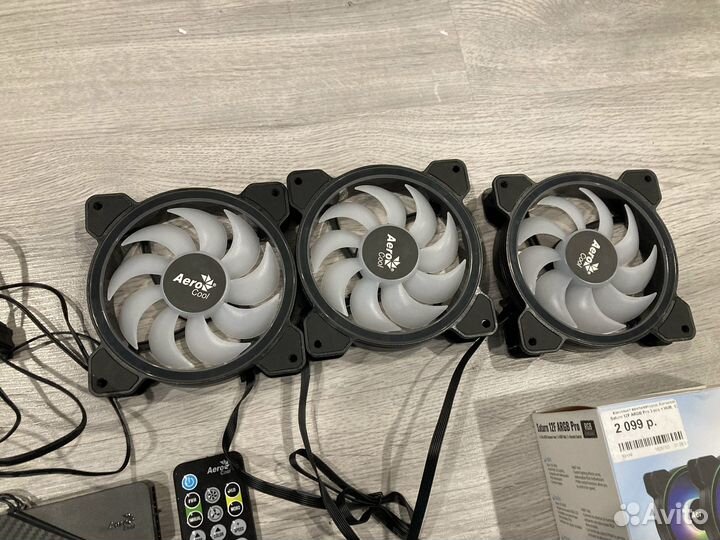 Вентиляторы Aerocool Saturn 12F argb Pro X3 + HUB