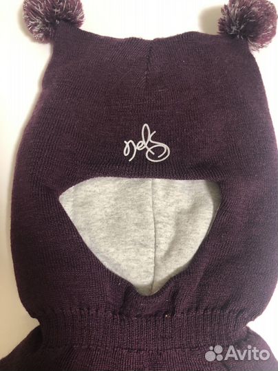 Шапка шлем для девочки