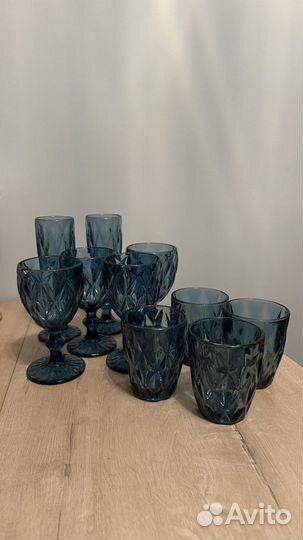 Набор стаканы и бокалы 10 штук