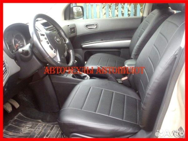 Чехлы Автопилот Nissan Note из экокожи чёрные