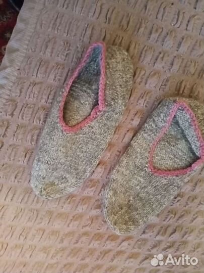 Следки вязаные из овечьей шерсти