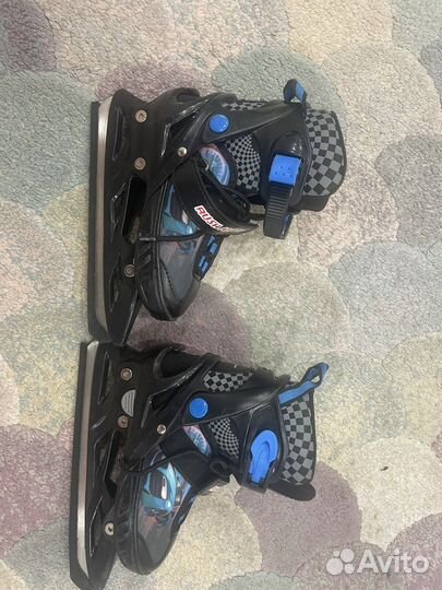 Коньки хоккейные раздвижные