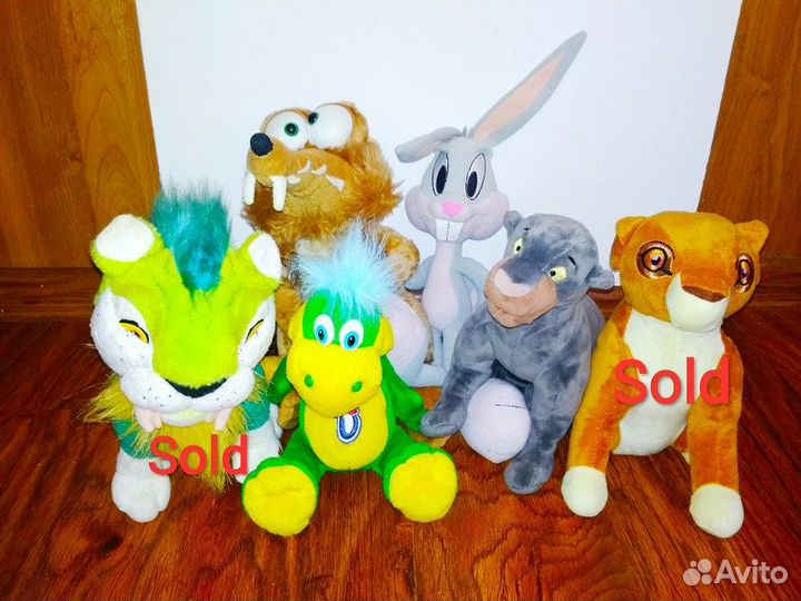 Плюшевые мультяшки