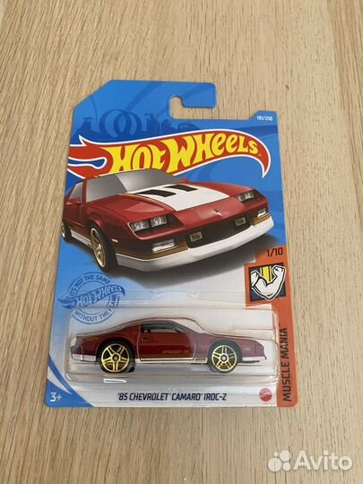 Машинка Hot Wheels 85 chevrolet camaro iroc-Z