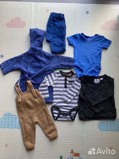 Вещи пакетом на мальчика+халат 74-86 р