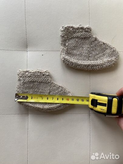 Шерстяные носки детские новые малыша ручная работа