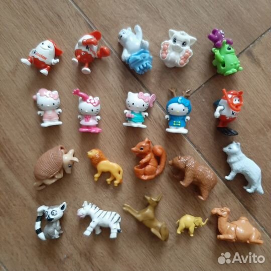 Игрушки из киндер сюрприза (100 шт.) Бронь