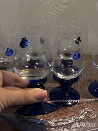 Фужеры новые хрустальные