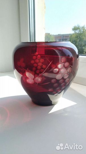 Ваза Дятьковский хрусталь 1950 годы