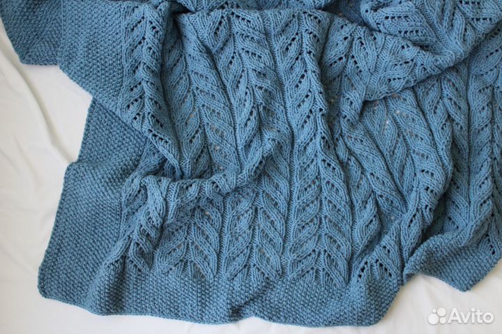 Вязаный детский плед