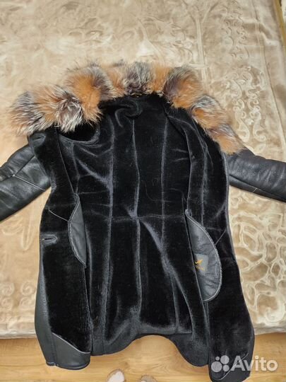 Дубленка натуральная женская 46 размер