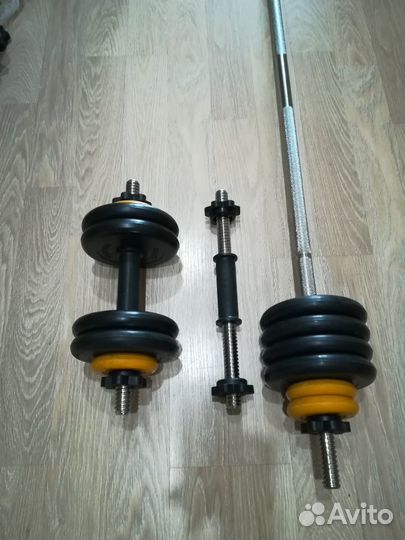 Разборные гантели и мини штанга