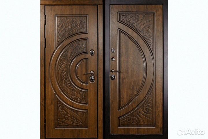 Дверь входная зеленая