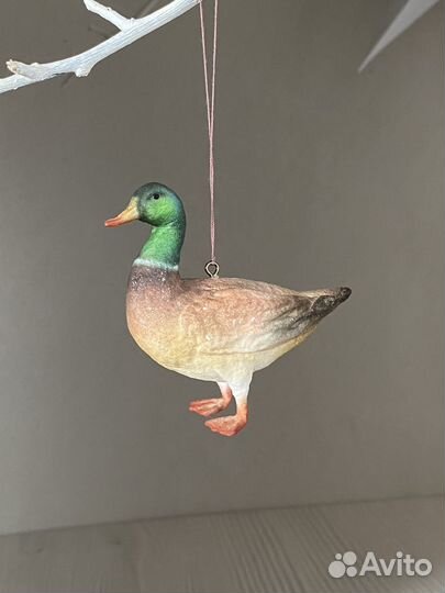 Ватная игрушка. Уточка (селезень)