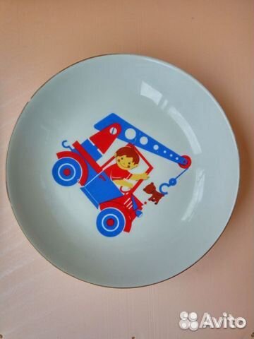 Фарфор Кольдиц, гдр, детская тарелка