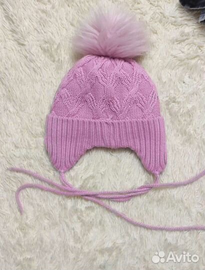 Шапка зимняя для девочки 46 48