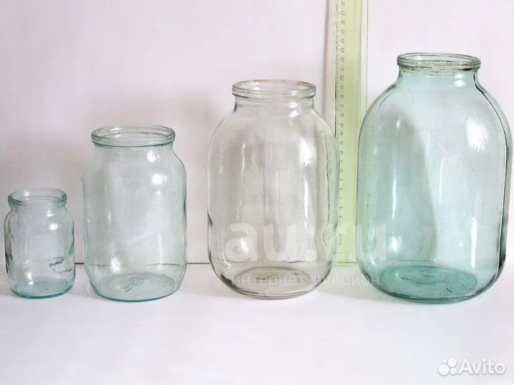 Банка стеклянная 0,5, 0,7, 1 л, и 3 литра