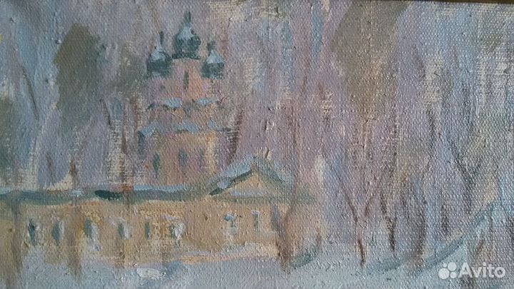 Картина маслом на холсте 1988 год. СССР